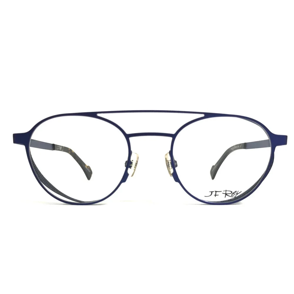J.F Rey Eyeglasses Frames JF2627 2222 Electric Blue Mesh Side Shields 48-20-144